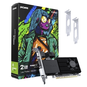 GPU NVIDIA GEFORCE GT730 2GB DDR5 64 BITS PROJETO EDGE LOW PROFILE SINGLE FAN - PVGT730GB2PE