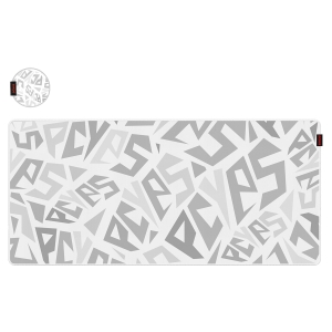 MOUSE PAD GAMER PCYES SIGNATURE EXTENDED WHITE GHOST - 900 X 420 - PMS90X42WG