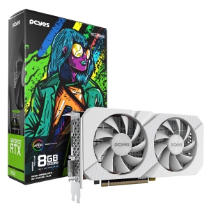 GPU NVIDIA GEFORCE RTX 3050 8GB GDDR6 128BIT BRANCO PROJETO EDGE - PVRTX30508WTPE