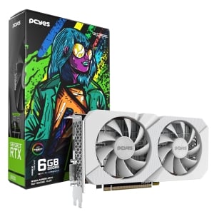 GPU NVIDIA GEFORCE RTX 3050 6GB GDDR6 96BIT BRANCO PROJETO EDGE - PVRTX30506WTPE