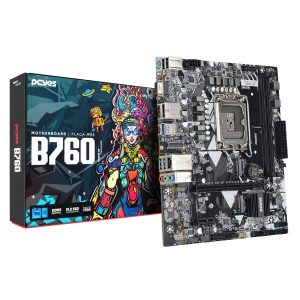 PLACA MÃE PCYES B760 LGA1700 2XDDR5 (MAX 64GB) M.2 NVME 2XUSB 3.0, 4XUSB 3.0 REDE 1000 HDMI/DP/VGA M-ATX - PCYB760-14G64