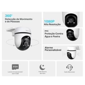 CAMERA WI-FI DE SEGURANCA EXTERNA 1080P FULL HD TC40