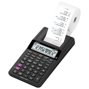 CALCULADORA C/BOBINA HR-8RC-BK-B-DC PRETA