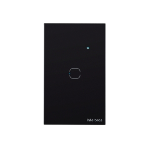 INTERRUPTOR INTELIGENTE TOUCH WI-FI 1 TECLA PRETO EWS 1001 4850014