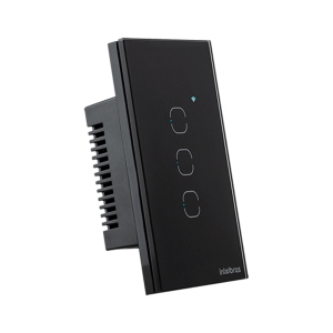 INTERRUPTOR SMART ZIGBEE TOUCH 3 PRETO EZS 1003 4850049