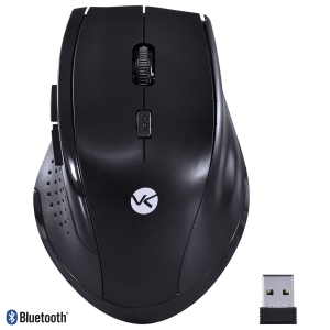 MOUSE SEM FIO HÍBRIDO 2.4 GHZ + BLUETOOTH 4.0 1200 DPI DYNAMIC ERGO PRETO USB - DM120
