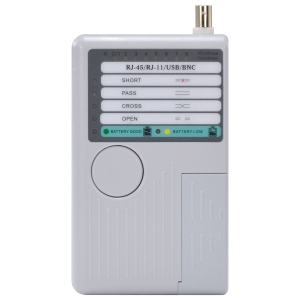 TESTADOR DE CABOS USB//RJ45/RJ11/BNC WH-3468