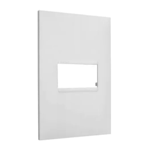 PLACA 1 POSTO 4X2 BRANCA 618501BC