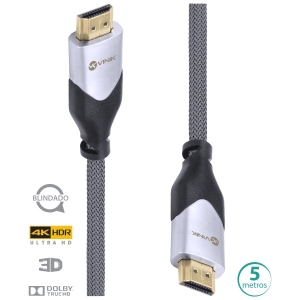 CABO HDMI 2.0 4K BLINDADO 5M H20B-5