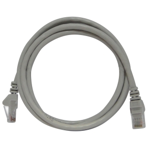PATCH CORD CCA CFTV CAT6 26AWG 1.5M CINZA
