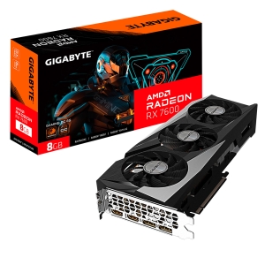 GPU GIGABYTE AMD RADEON RX 7600 GAMING OC 8GB 128BITS GDDR6 GV-R76GAMING OC-8GD