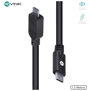 CABO USB TIPO C X MICRO USB B MACHO 2.0 1,5M C20MUA15