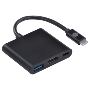 ADAPTADOR HUB USB TIPO C X HDMI,USB,TIPO C 20CM HCHUC-20