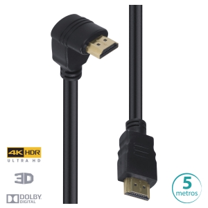 CABO HDMI 2.0 4K 1 CONEC.90 - 5M H2090-5