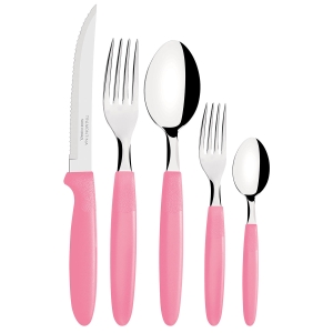 FAQUEIRO INOX 30 PC IPANEMA ROSA