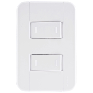 CONJUNTO 4X2 2 INTERRUPTORES PARALELOS 10A/250V BR
