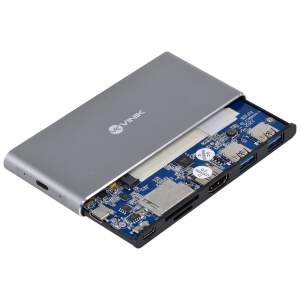 HUB TYPE C 2X USB 3.0 + HDMI + LEITOR DE CARTAO SD TF + TYPE C POWER DELIVERY (PD) 100W - VINIK DSM-5C
