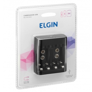 CARREGADOR DE PILHAS E BATERIA SCUSB PRETO - 46RSCUSB0000