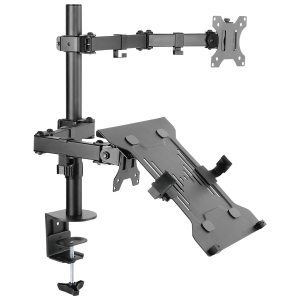 SUPORTE PARA MONITOR E NOTEBOOK COM ARTICULAÇÃO DUPLA - PLMSMN1A