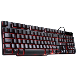 TECLADO GAMER HYDRA 107 TECLAS + 12 MULTIMÍDIA COM LED VERMELHO SENSACAO TECLA MECANICA - GT702