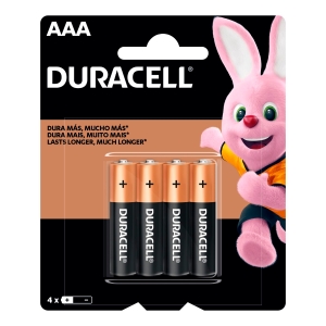 PILHA ALCALINA 1,5V AAA MN2400 (COM 4 PILHAS) DURACELL