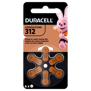 PILHA AUDITIVA 312 (CARTELA COM 6 UNIDADES) DURACELL