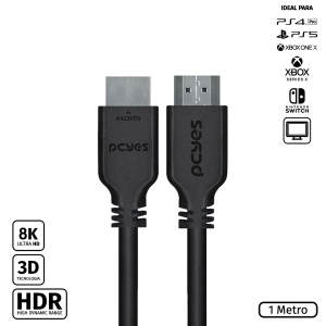 CABO HDMI 2.1 MACHO 1 METRO - PHM21-1