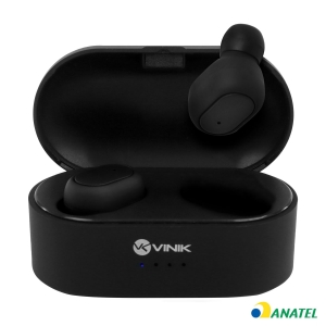 FONE DE OUVIDO BLUETOOTH DOTS W1 TWS - PRETO