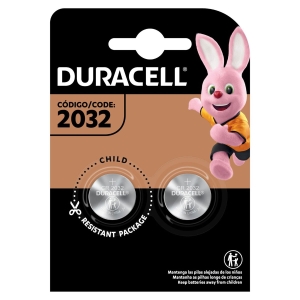 PILHA MOEDA LITHIUM 3V CR2032 (COM 2 PILHAS) DURACELL