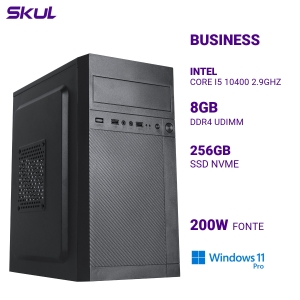 COMPUTADOR B500 CORE I5 10400 2.9GHZ MEM 8GB DDR4 SSD 256GB NVME FONTE 200W WINDOWS 11 PRO