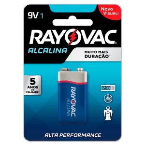 BATERIA ALCALINA 9V COM 1 20984