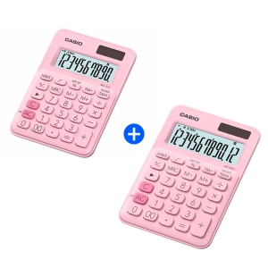 KIT CASIO CALCULADORA ROSA  MS-7UC-PK-N-DC + CALCULADORA ROSA MS-20UC-PK-W-DC