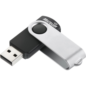 PEN DRIVE 4GB TWIST2 PRETO/PRATA PD586