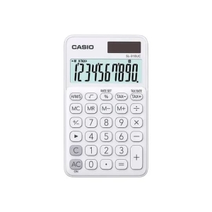 CALCULADORA DE BOLSO 10 DIGITOS BRANCA - SL-310UC-BU-W-DC