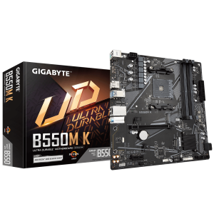 PLACA MÃE GIGABYTE AM4 B550M K 4XDDR4(MÁX128GB) 4 SATA 2 M.2 2XUSB 3.2 4XUSB 2.0 1XHDMI