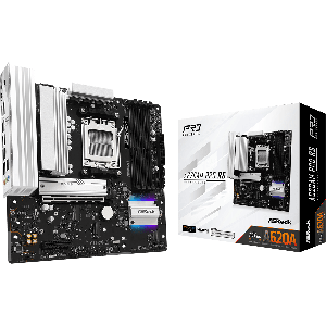 PLACA MÃE ASROCK AM5 A620AM PRO RS M-ATX 4XDDR5 256GB 4XUSB2.0 3XUSB3.2 1XUSB3.2 TIPO-C HDMI/DP REDE GIGA 3XM.2 NVME