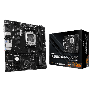 PLACA MÃE ASROCK AM5 A620AM-HVS 2XDDR5 6800MHZ 4XUSB 2.0 4XUSB 3.2 HDMI/VGA GIGABIT