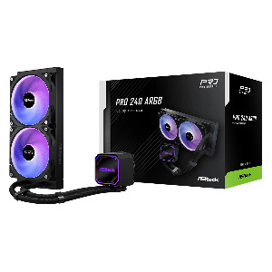 WATER COOLER ASROCK PRO 240 ARGB PRETO 240MM
