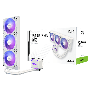 WATER COOLER ASROCK PRO WHITE 360 ARGB BRANCO 360MM
