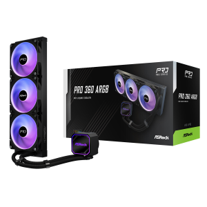 WATER COOLER ASROCK PRO 360 ARGB PRETO 360MM