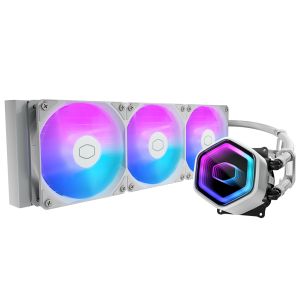 WATER COOLER MASTERLIQUID CORE II 360 BRANCO 3 FANS ARGB  |  MLW-D36M-A18PA-RW