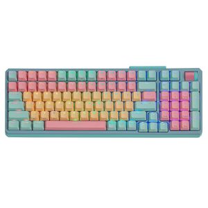 TECLADO GAMER MECANICO COOLER MASTER MK770 MACARON RGB WIRELESS 2.4GHZ BLUETOOTH TYPE-C KAILH BOX V2  |  MK-770-MCKW1-US