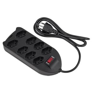 PROTETOR ELETRONICO C/8 TOMADAS EPE 1008 PRETO 1,5M 4824004 - 1