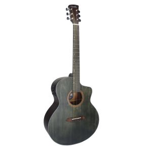 VIOLÃO ELÉTRICO CORAL 40" - TAMPO SÓLIDO EM SPRUCE - DARK SPRUCE -  EQ 3 BANDAS - VGAC1954DS40