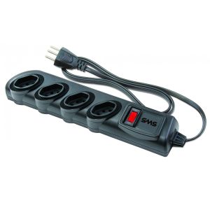 FILTRO DE LINHA SMS BIVOLT 4 TOMADAS CABO 1.3MTS  |  62328