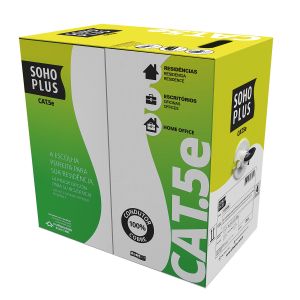 CABO LAN CAT5E U/UTP 24AWG CMX IN/OUTDOOR 305M PT 23200174