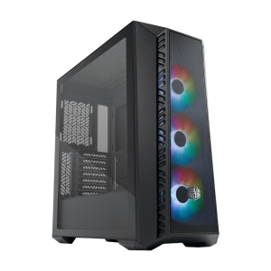 GABINETE COOLER MASTER MASTERBOX 520MESH LATERAL DE VIDRO TEMPERADO 3 FANS ARGB 120MM PRETO  |  MB520-KGNN-S00