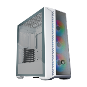 GABINETE COOLER MASTER MASTERBOX 520 MESH E-ATX LATERAL DE VIDRO TEMPERADO 3 FANS ARGB BRANCO  |  MB520-WGNN-S00