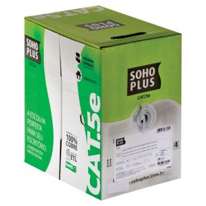 CABO LAN CAT5E U/UTP 24AWG CMX 305M BR 23200101