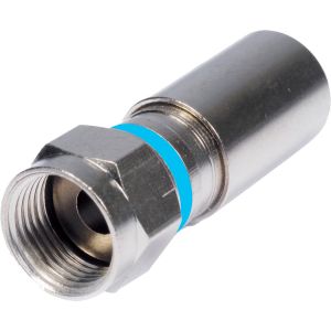 CONECTOR F COMPRESSAO RG6 CNF60012AZ - 100 UNIDADES